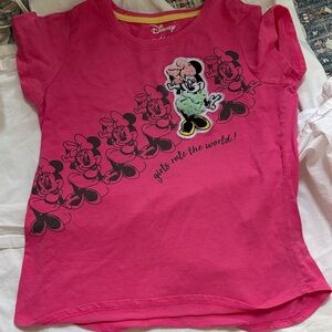 Disney Pink Minnie Mouse Girls' T-Shirt